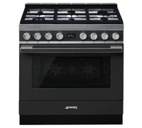 Smeg CPF9GPAN 90cm Portofino Dual Fuel Range Cooker - Anthracite