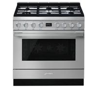 Smeg CPF9GPX 90cm Portofino Dual Fuel Range Cooker - Stainless Steel