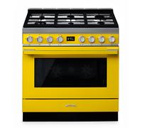 Smeg CPF9GPYW - Yellow 6 Zone Dual Fuel Cooker energy