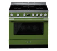Smeg CPF9IPOG - Green 5 Zone Electric Cooker - A+ energy
