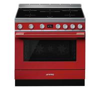 Smeg CPF9IPR cooker Freestanding cooker Electric Zone induction hob Red