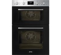 Smeg Cucina Built In Double Oven - Black