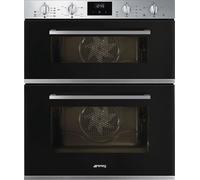 Smeg Cucina Built Under Double Oven - Black