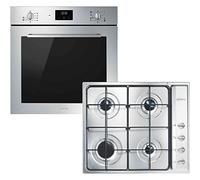 Smeg Cucina Multifunction Electric Oven & Gas Hob Pack