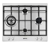 Smeg P261XGH hob Stainless steel Built-in 60 cm Gas 4 zone(s)