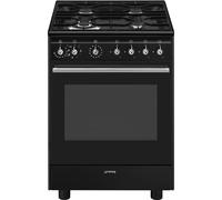 Smeg CX61GMBL 60cm Concert Dual Fuel Cooker - Black