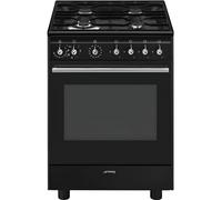 Smeg Concert CX61GMBL cooker Freestanding cooker Electric Gas Black