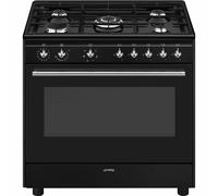 Smeg Concert CX91GMBL cooker Range cooker Electric Gas Black