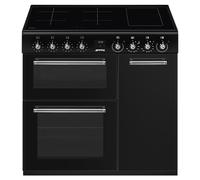 Smeg CX93IMBL 90cm Classic Induction Range Cooker - BLACK