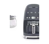 Smeg Dcf02 Drip Filter Coffee Machine With Glass Carafe Spare Jug In Silver Silver One Size