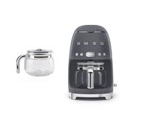 Smeg DCF02 Drip Filter Coffee Machine +DCG01 Glass Carafe Spare Jug Bundle - Grey