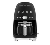 Smeg DCF02BLMUK 50s Style Retro Design Drip Filter Coffee Machine Matt Black