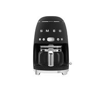 Smeg 50's Retro DCF02BLMUK Filter Coffee Machine with Timer - Matte Black, Black