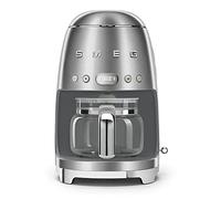 Smeg DCF02SSUK Drip Coffee Machine, Auto-Start Mode, Reuseable Filter, Digital Display, Anti-Drip System, Aroma Intensity Option, 1.4 Litre Tank, Stainless Steel