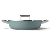 Smeg Deep 28Cm Pan With Lid In Green Green