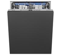 Smeg DI322BQLH Fully Integrated Full Size Dishwasher - Silver Control Panel with Sliding Door Fixing Kit - B Rated, Silver