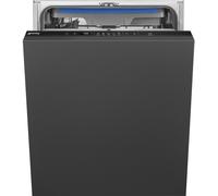 Smeg DI362DQ Fully Integrated Full Size Dishwasher - Black Control Panel with Sliding Door Fixing Kit - D Rated, Black