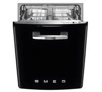 Smeg DIFABBL Fully Integrated Standard Dishwasher - Black Control Panel - B Rated