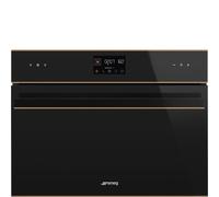 Smeg Dolce Stil Novo SO4602M1NR Black Built-in Compact Combination Microwave Oven