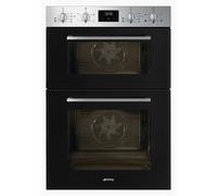 Smeg DOSF400B Cucina Built-In Double Oven - Stainless Steel
