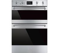 Smeg DOSF6390X 60cm Classic Stainless Steel and Eclipse Glass Double Multifunction OvenLower Oven Fe