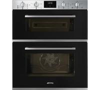 Smeg DUSF400B - Black Built Under Electric Double Oven - 61L/35L Capacity - A/B Energy