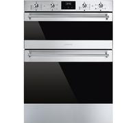 Smeg DUSF6300X 60cm Classic Stainless Steel and Eclipse Glass Double Under Counter OvenLower Main Ov