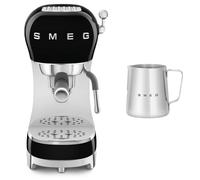 Smeg Ecf02 Espresso Machine With Milk Frothing Jug Set In Black Black One Size