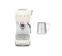 Smeg Ecf02 Espresso Machine With Milk Frothing Jug Set In Cream Cream One Size