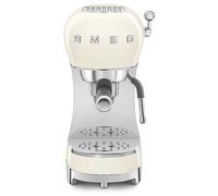 SMEG ECF02CRUK Espresso Coffee Machine with 15 Bar Pump - Cream White