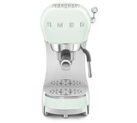 Smeg ECF02PGUK Espresso Coffee Machine with 15 Bar Pump, 1350W, Pastel Green