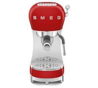 Smeg ECF02RDUK Espresso Coffee Machine with 15 Bar Pump, 1350W, Red
