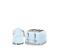 Smeg Eejb165 50S Retro Style Kettle And 4-Slice Toaster Blue