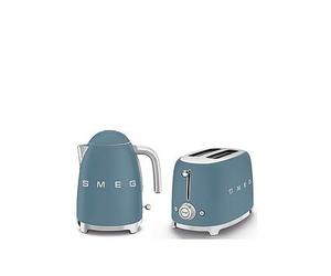 Smeg Eejb290 50S Retro Style Kettle And 2-Slice Toaster Blue