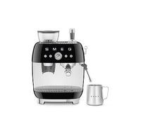 Smeg Egf03 Retro Style Espresso Coffee Machine With Grinder, 2.4L, 1650W - Black Black