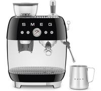 Smeg EGF03BLUK Espresso Coffee Machine with Grinder, 20 Bar Pump