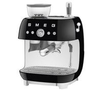 Smeg EGF03BLUK Espresso Coffee Machine with Grinder - Black
