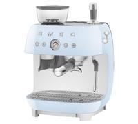 Smeg EGF03PBUK Espresso Coffee Machine with Grinder - Pastel Blue