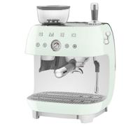Smeg EGF03PGUK Espresso Coffee Machine with Grinder - Pastel Green