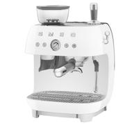 Smeg EGF03WHUK Espresso Coffee Machine with Grinder - White