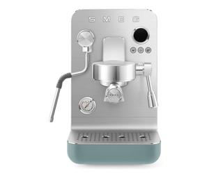 Smeg EMC02EGMUK Mini Pro Espresso Coffee Machine, Thermoblock Heating, Integrated Pressure Gauge, 1.7L Water Capacity, Emerald Green