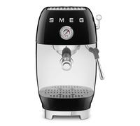 Smeg ECF03BLUK Espresso Coffee Machine with Cold Brew Function, 4 Pre-Set Espresso Settings, 15 Bar Pump, Black and Stainless Steel