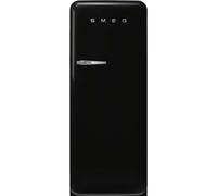 Smeg 244 Litre Fifties Style Right Hand Hinge Freestanding Fridge With Ice Box Black