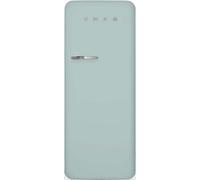 Smeg 50s Style Retro Right Hand Hinge FAB28RDSA6 153cm Small Fridge with Ice Box - Sea Salt Green - C Rated, Sea Salt Green