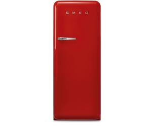 Smeg FAB28RRD6UK Tall Fridge with Ice Box, Red Freestanding C