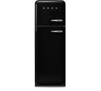 Smeg FAB30LBL6UK Static Fridge Freezer, 80/20, Black Freestanding C