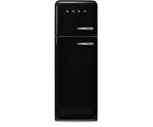 Smeg FAB30LBL6UK Static Fridge Freezer, 80/20, Black Freestanding C