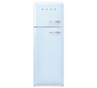 Smeg FAB30LPB6UK 60cm 50s Style Left Hand Hinge Freezer over Fridge - Pastel Blue