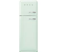 Smeg 294 Litre Fifties Style Left Hand Hinge 70/30 Fridge Freezer - Pastel Green