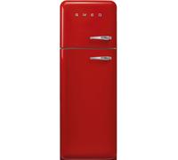 Smeg FAB30LRD5UK Static Fridge Freezer, 80/20, Red, D Rated, Freestanding D
